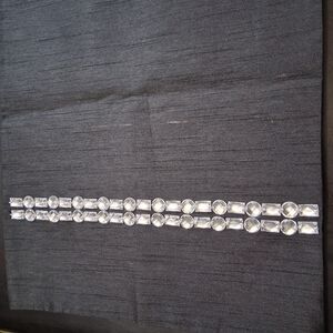 Set of Two Black Table Runners